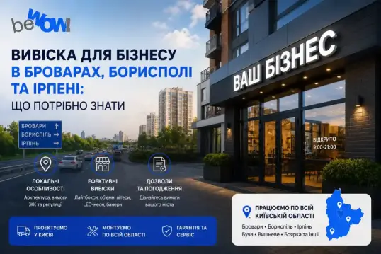 виготовлення вивісок Київська область